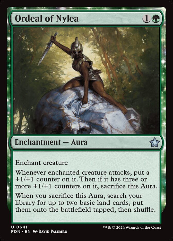 MTG Card Title: Ordeal of Nylea FDN/641
