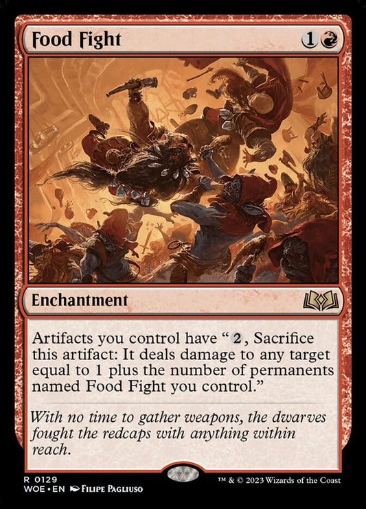 MTG Card Title: Food Fight WOE/129