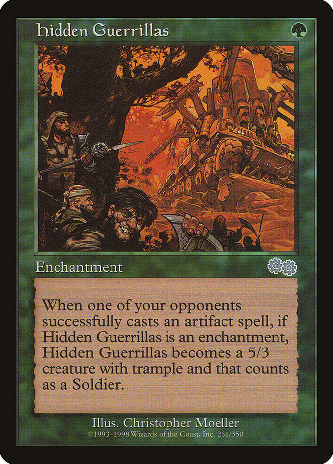 MTG Card Title: Hidden Guerrillas USG/261