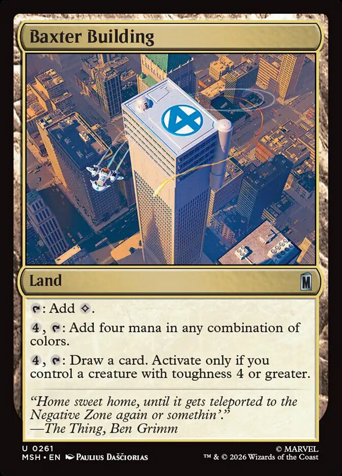 MTG Card Title: Baxter Building MSH/261