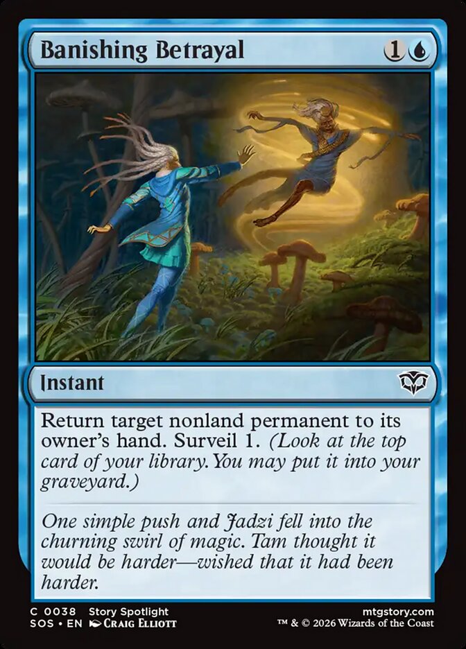 MTG Card Title: Banishing Betrayal SOS/38