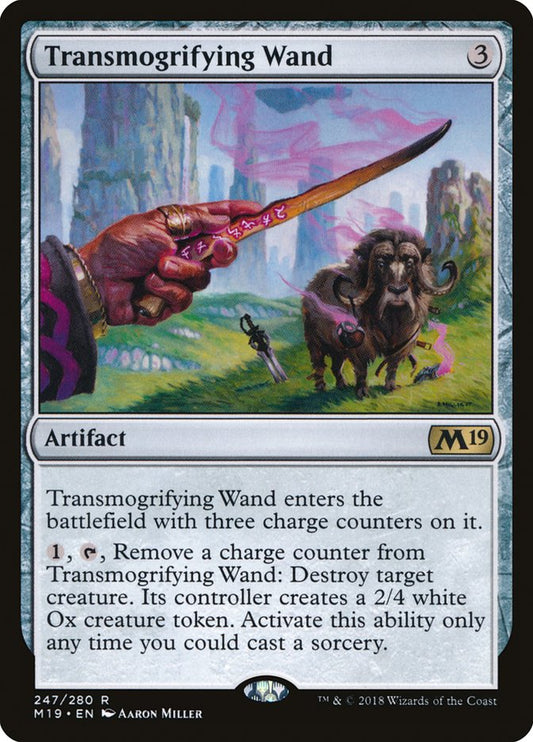MTG Card Title: Transmogrifying Wand M19/247