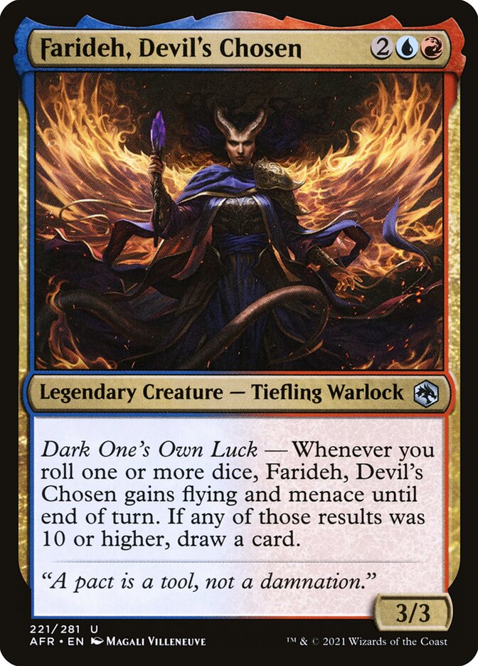 MTG Card Title: Farideh, Devil's Chosen AFR/221