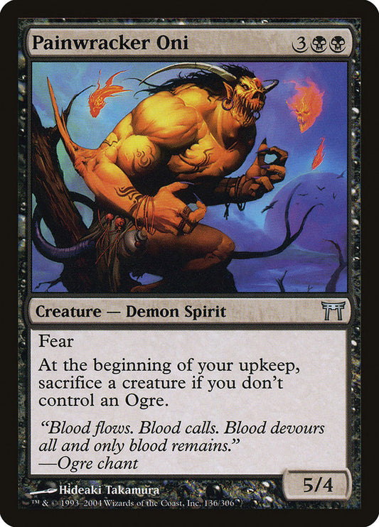 MTG Card Title: Painwracker Oni CHK/136