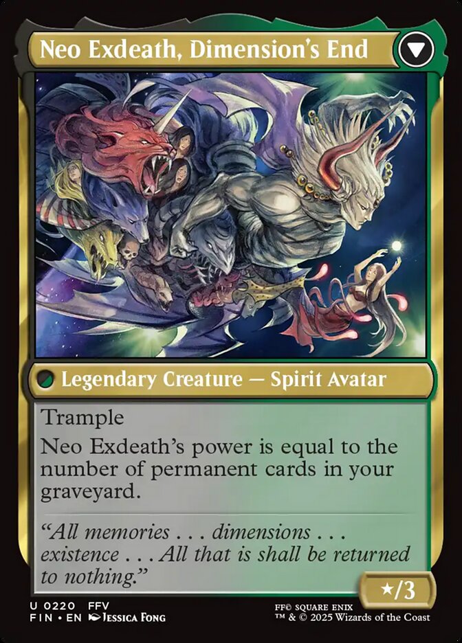 Exdeath, Void Warlock // Neo Exdeath, Dimension's End FIN/220
