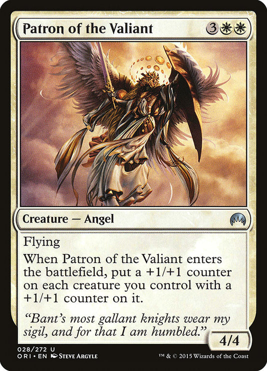 MTG Card Title: Patron of the Valiant ORI/28