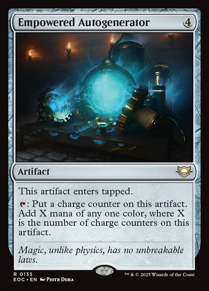 MTG Card Title: Empowered Autogenerator EOC/135