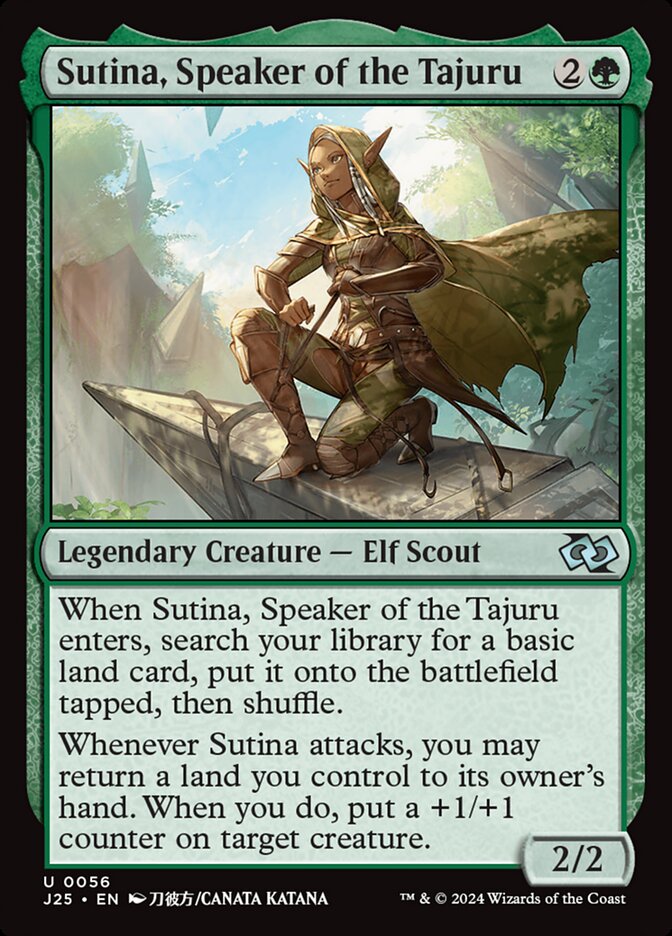 MTG Card Title: Sutina, Speaker of the Tajuru J25/56