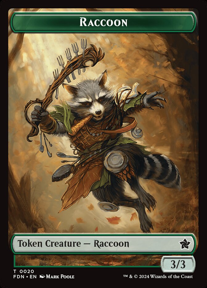 MTG Card Title: Raccoon TFDN/20