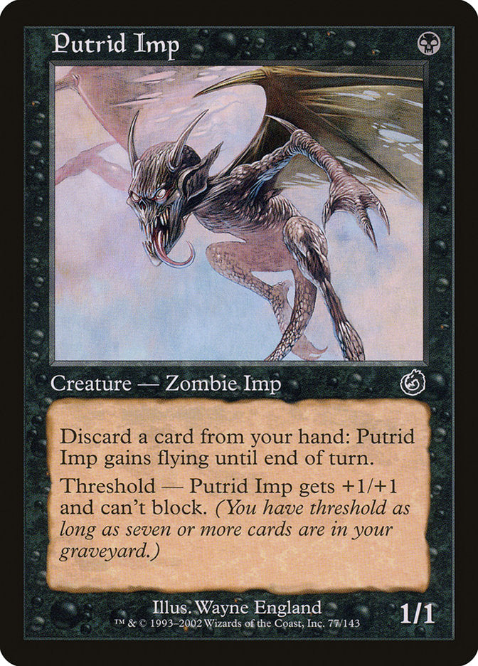 MTG Card Title: Putrid Imp TOR/77