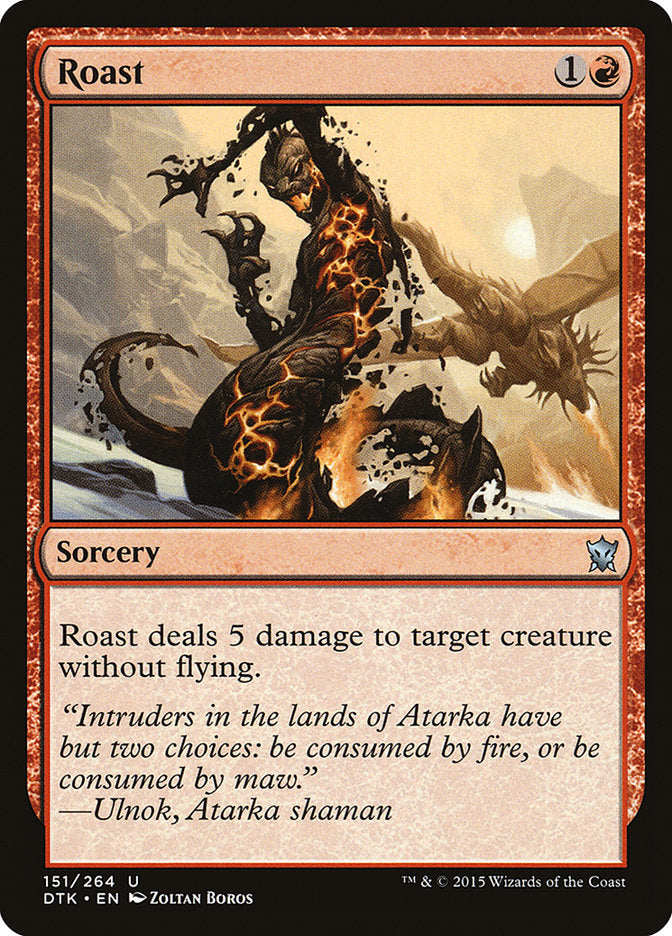 MTG Card Title: Roast DTK/151