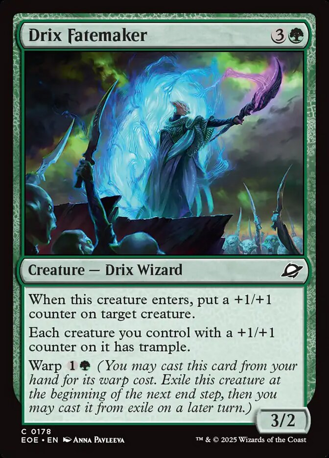 MTG Card Title: Drix Fatemaker EOE/178