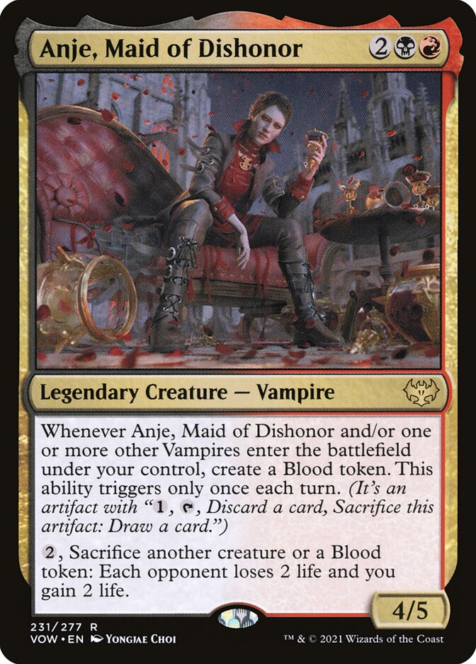 MTG Card Title: Anje, Maid of Dishonor VOW/231