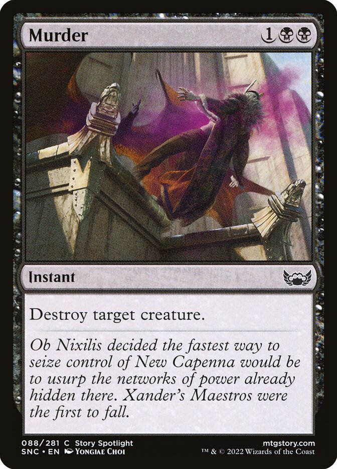 MTG Card Title: Murder SNC/88