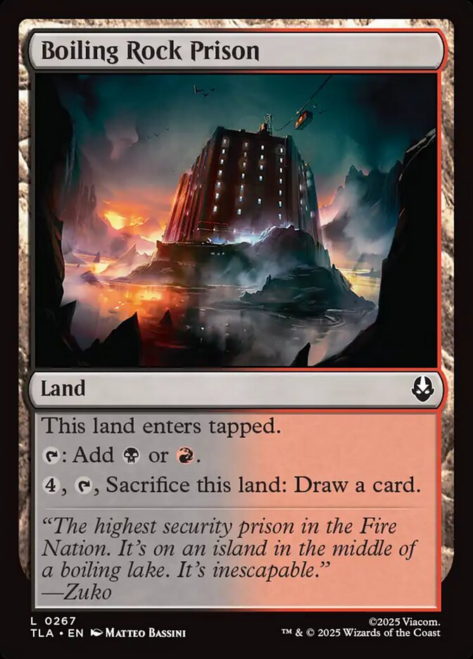 MTG Card Title: Boiling Rock Prison TLA/267