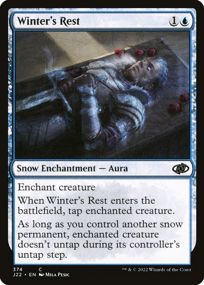 MTG Card Title: Winter's Rest J22/374
