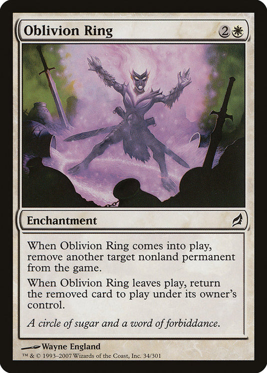 MTG Card Title: Oblivion Ring LRW/34