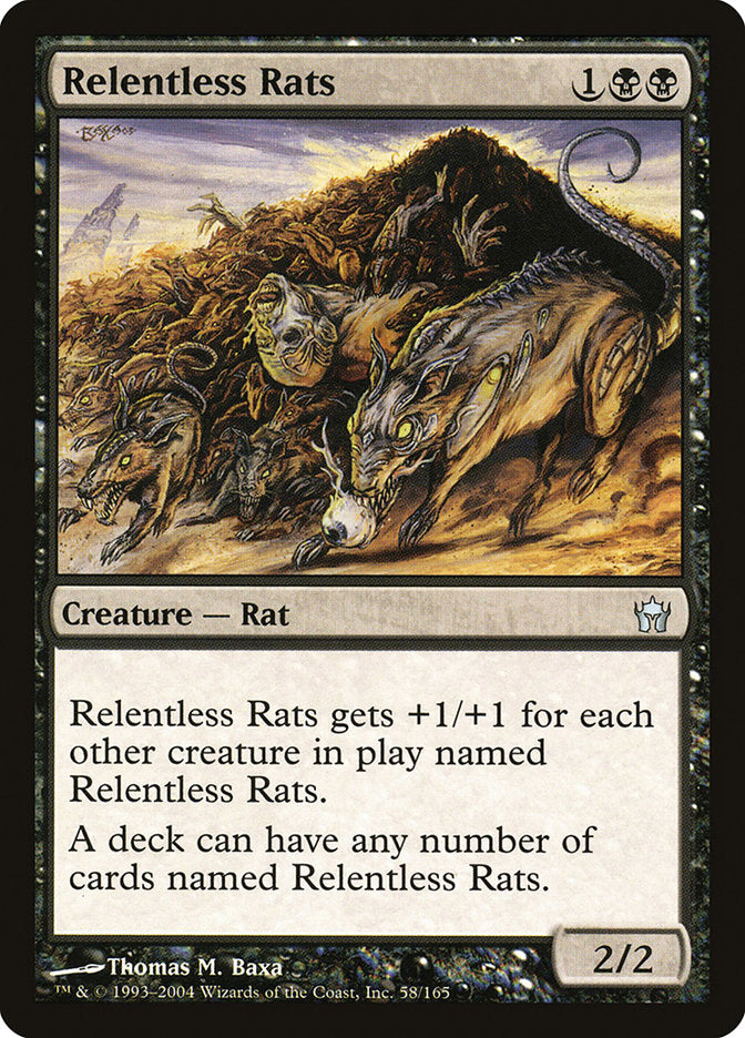 MTG Card Title: Relentless Rats 5DN/58