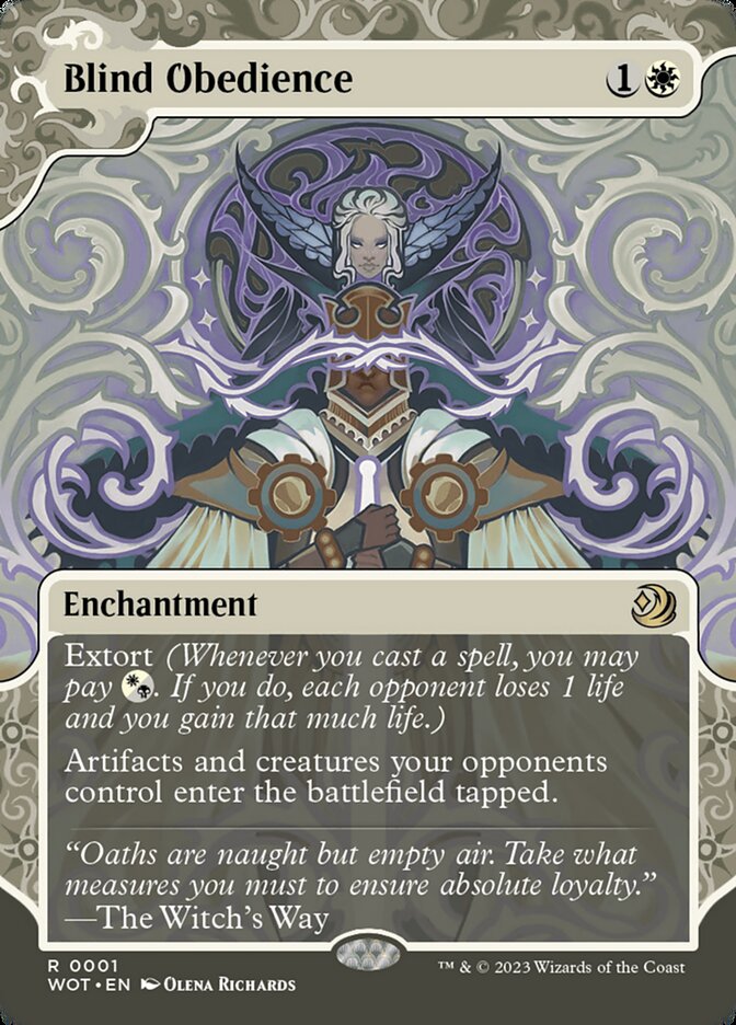 MTG Card Title: Blind Obedience WOT/1