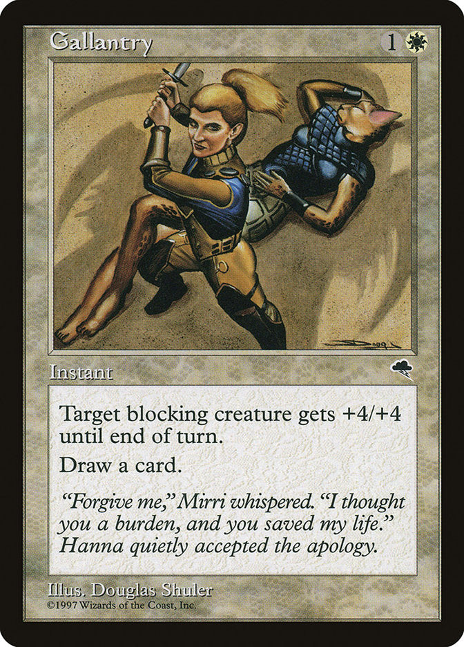 MTG Card Title: Gallantry TMP/20