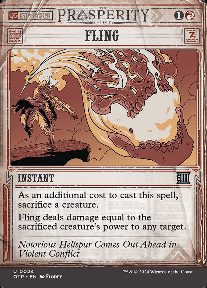 MTG Card Title: Fling OTP/24
