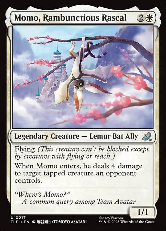 MTG Card Title: Momo, Rambunctious Rascal TLE/217