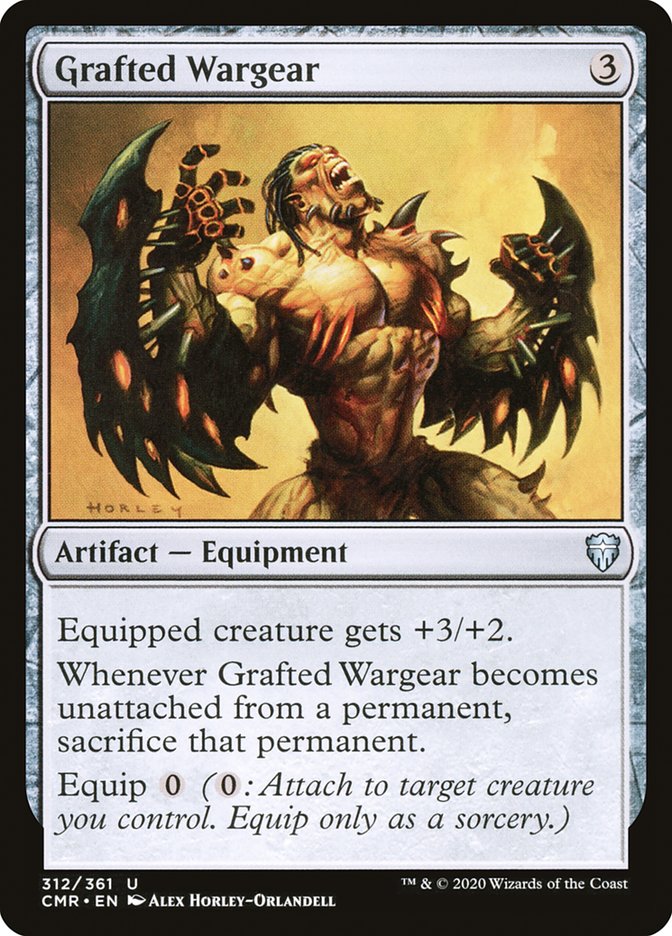 MTG Card Title: Grafted Wargear CMR/312