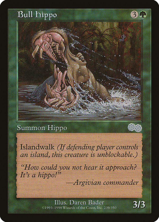 MTG Card Title: Bull Hippo USG/239