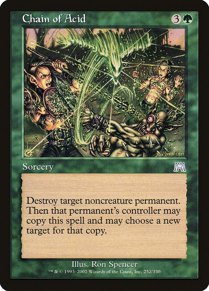 MTG Card Title: Chain of Acid ONS/252