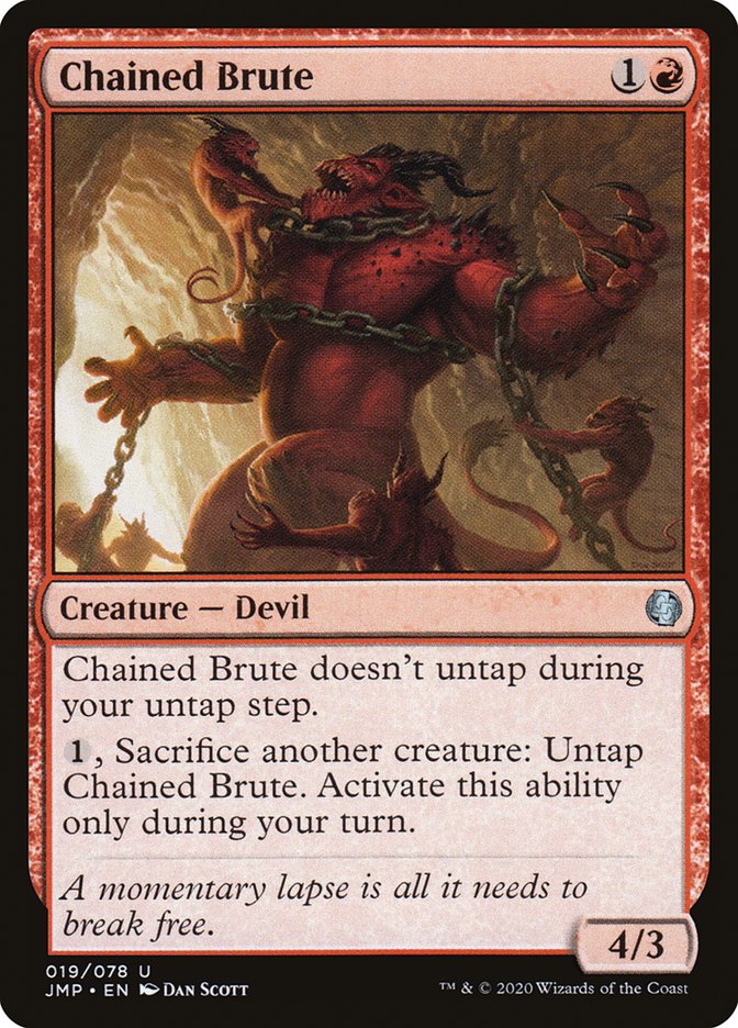 MTG Card Title: Chained Brute JMP/19