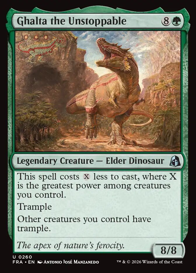 MTG Card Title: Ghalta the Unstoppable FRA/260