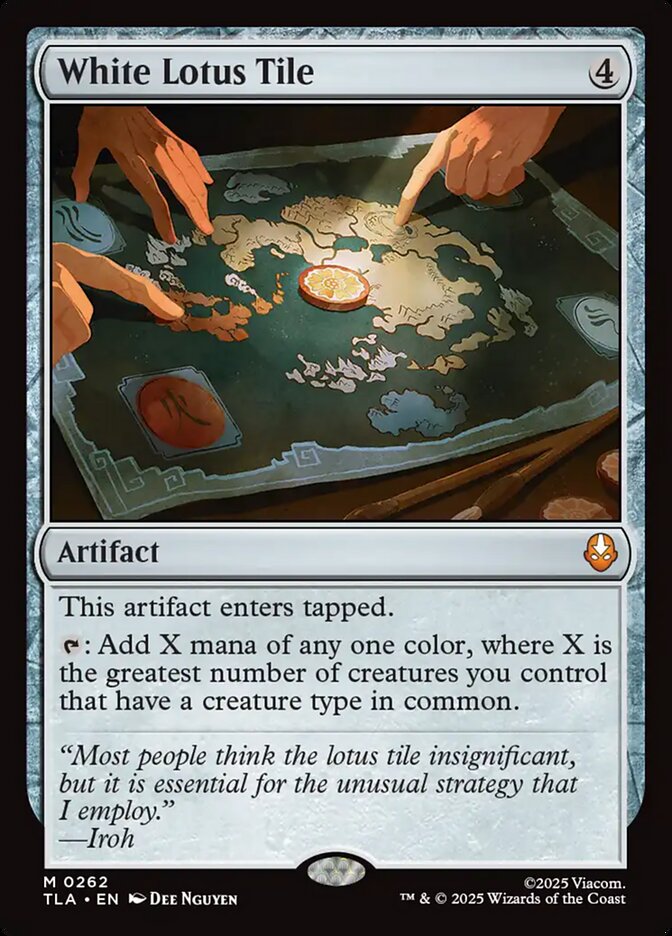 MTG Card Title: White Lotus Tile TLA/262