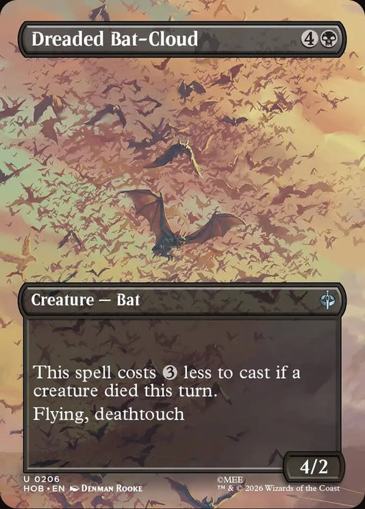 MTG Card Title: Dreaded Bat-Cloud HOB/206