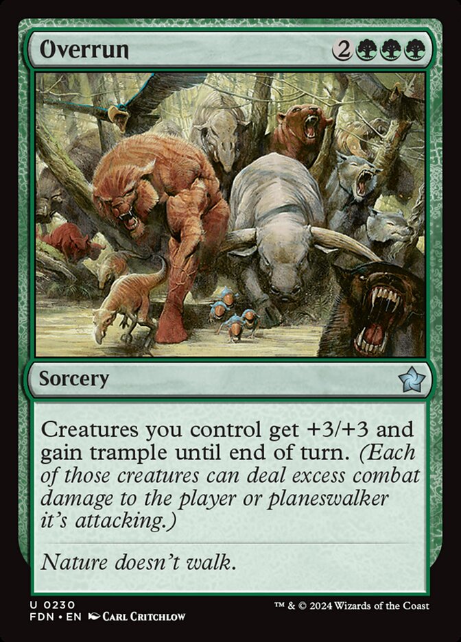 MTG Card Title: Overrun FDN/230