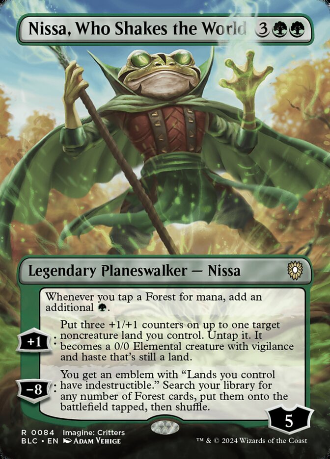 MTG Card Title: Nissa, Who Shakes the World BLC/84