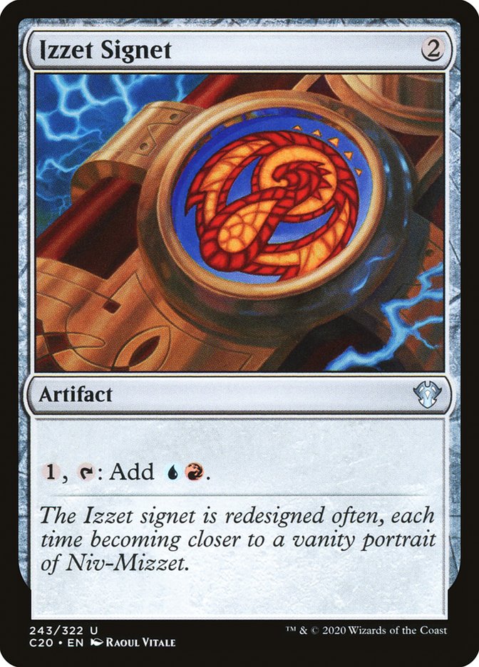 MTG Card Title: Izzet Signet C20/243