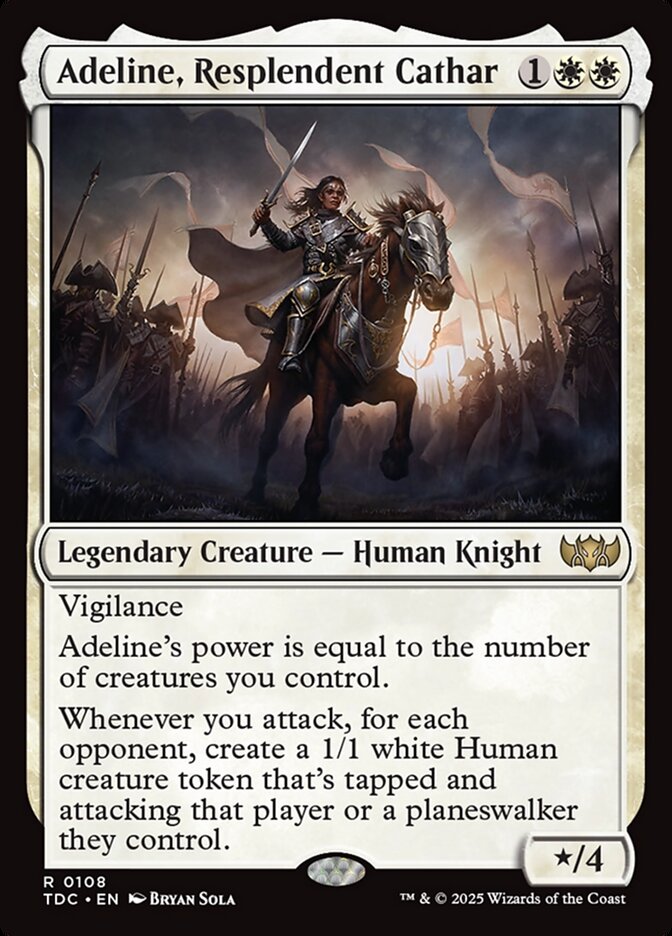 MTG Card Title: Adeline, Resplendent Cathar TDC/108