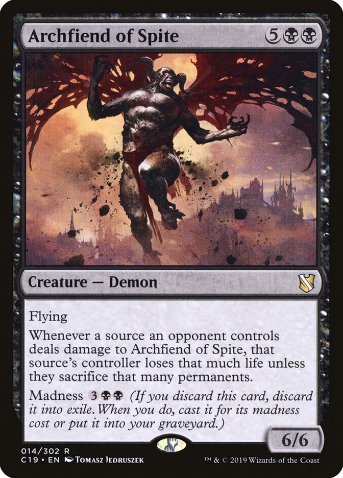 MTG Card Title: Archfiend of Spite C19/14