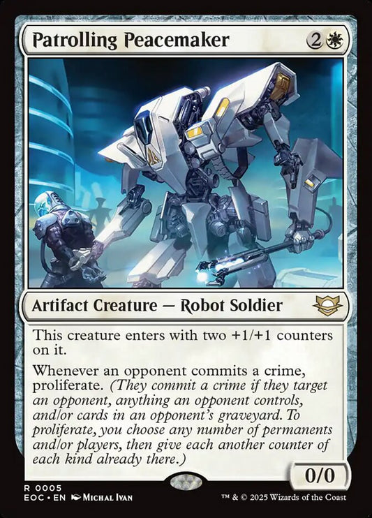 MTG Card Title: Patrolling Peacemaker EOC/5