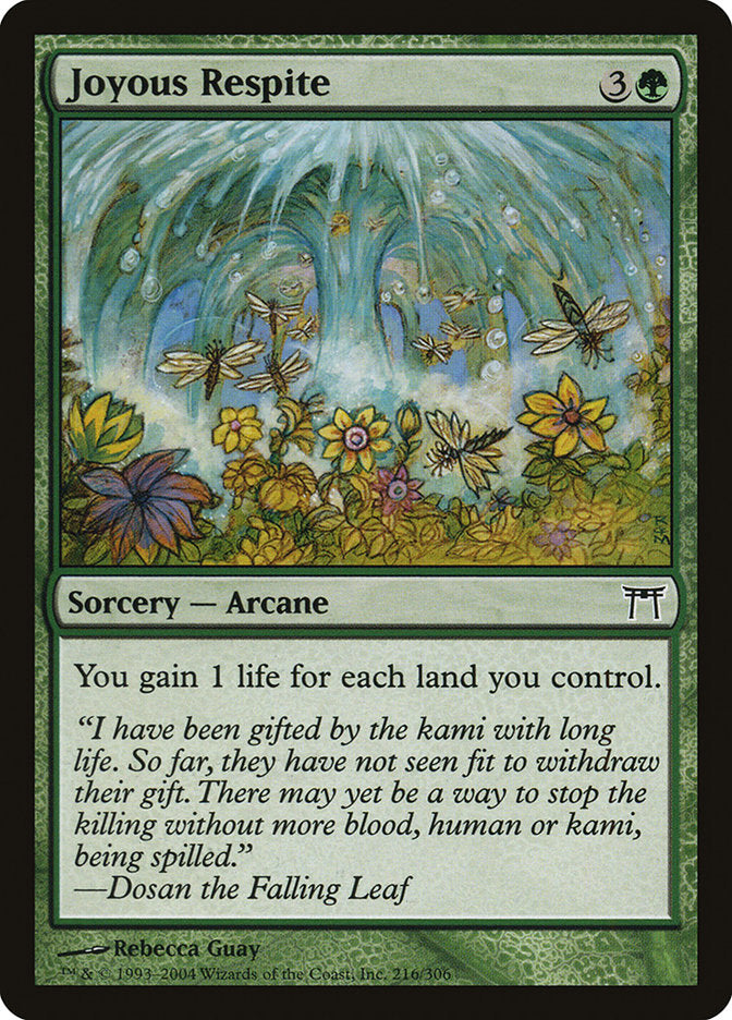 MTG Card Title: Joyous Respite CHK/216