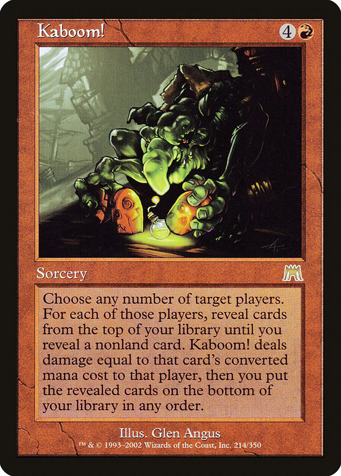 MTG Card Title: Kaboom! ONS/214