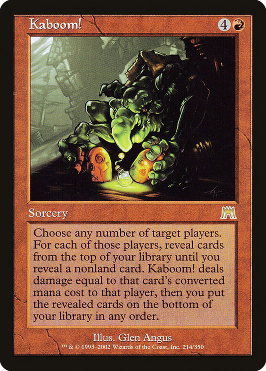 MTG Card Title: Kaboom! ONS/214