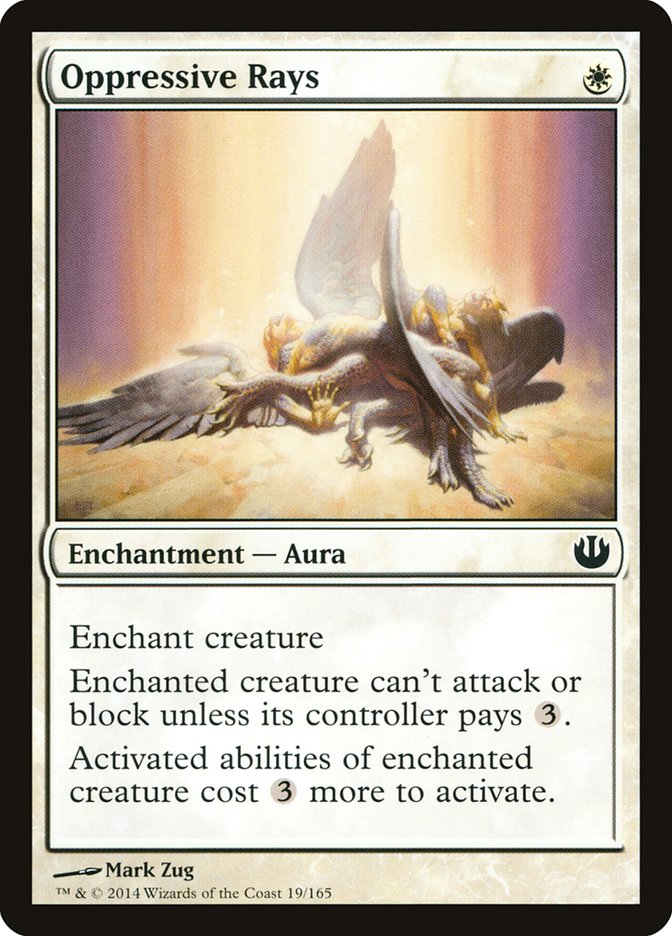 MTG Card Title: Oppressive Rays JOU/19