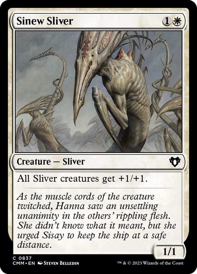 MTG Card Title: Sinew Sliver CMM/837
