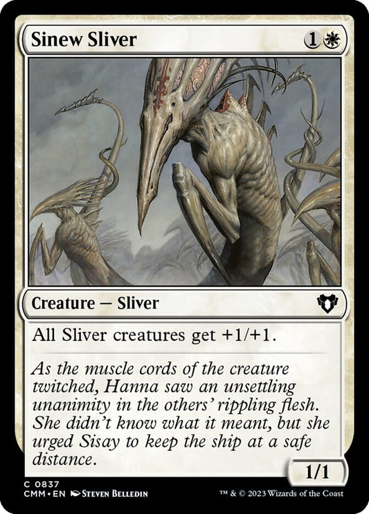 MTG Card Title: Sinew Sliver CMM/837