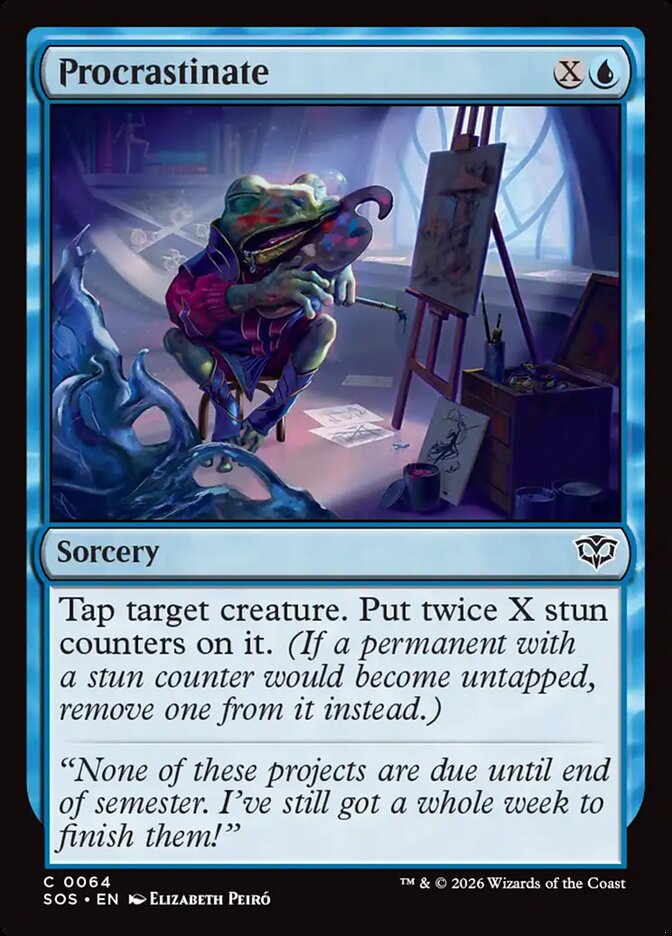 MTG Card Title: Procrastinate SOS/64