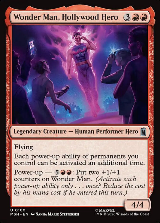MTG Card Title: Wonder Man, Hollywood Hero MSH/160