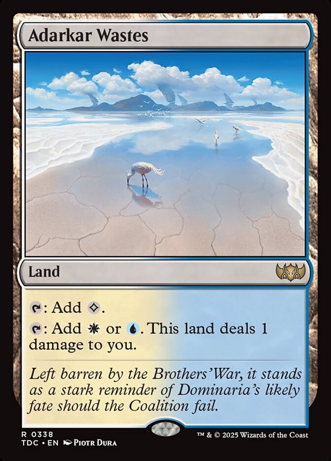 MTG Card Title: Adarkar Wastes TDC/338