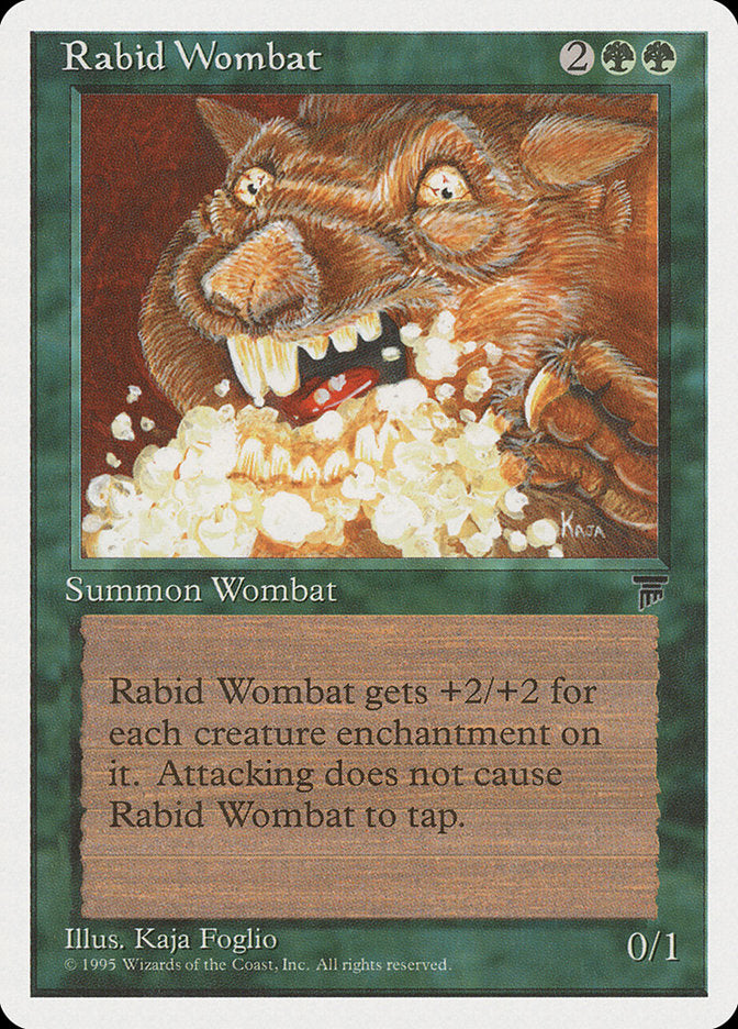 MTG Card Title: Rabid Wombat CHR/67