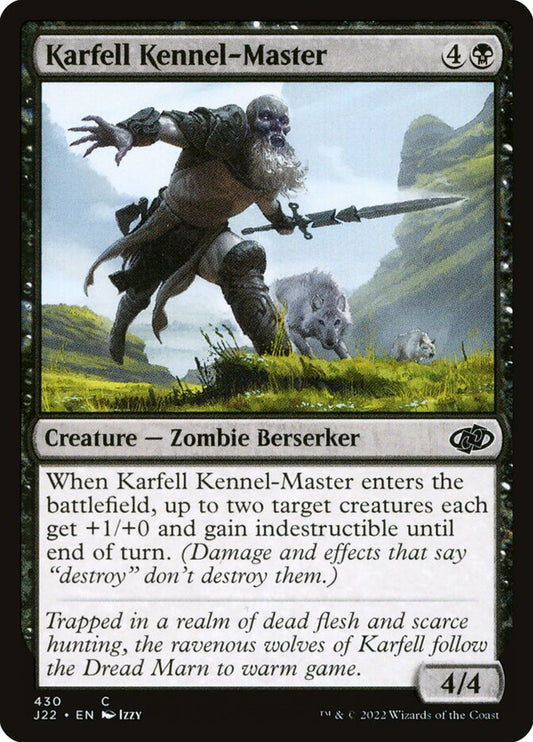 MTG Card Title: Karfell Kennel-Master J22/430